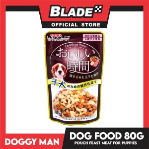 Doggyman Delicious Time Pouch Feast Meat Food For Puppy 80g Z0083 Puppy Pouch Food, Puppy Wet Food