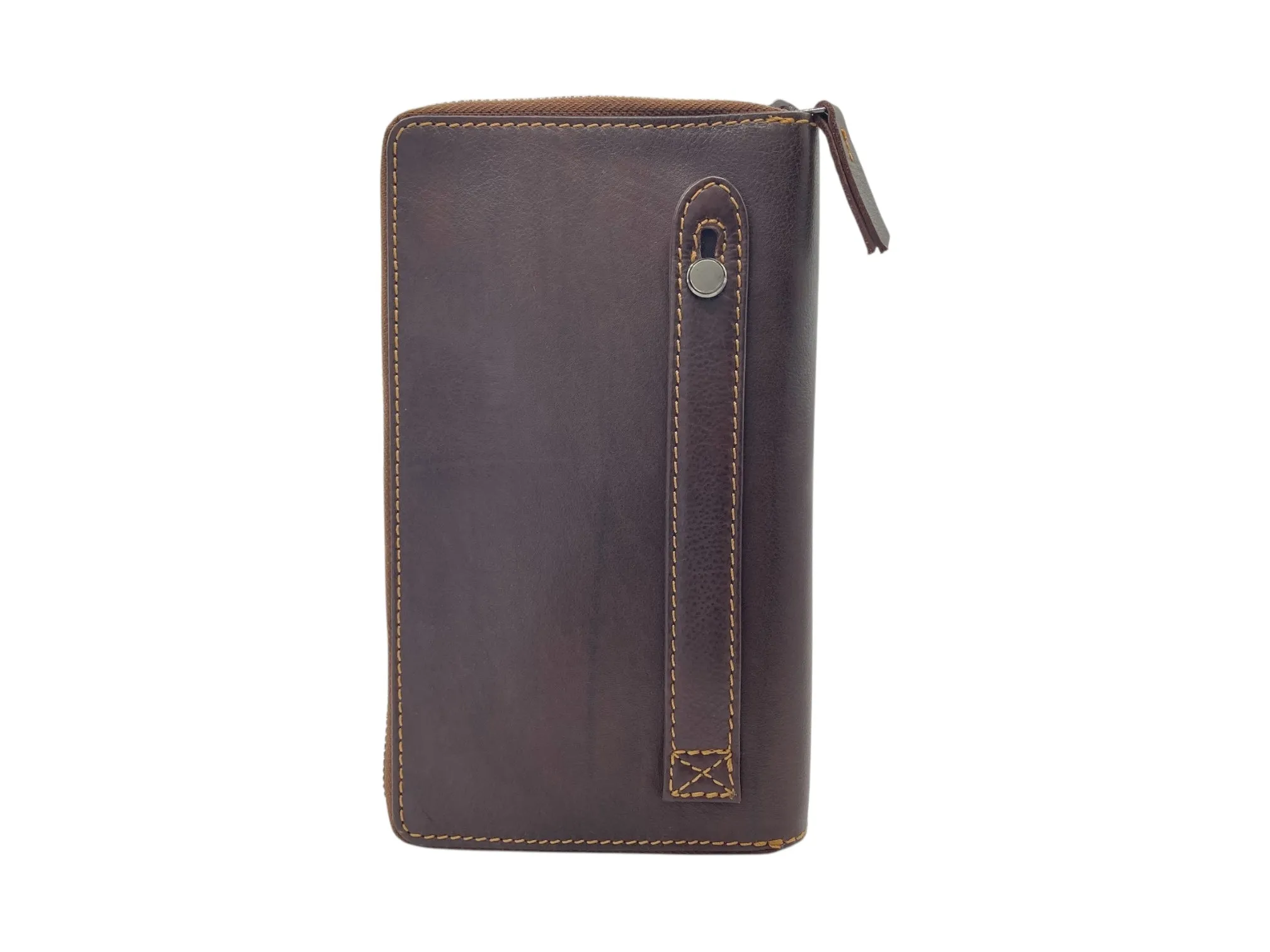 Double  Zip Family Passport  Holder &  Long Card Wallet  RFID Protection # 4645