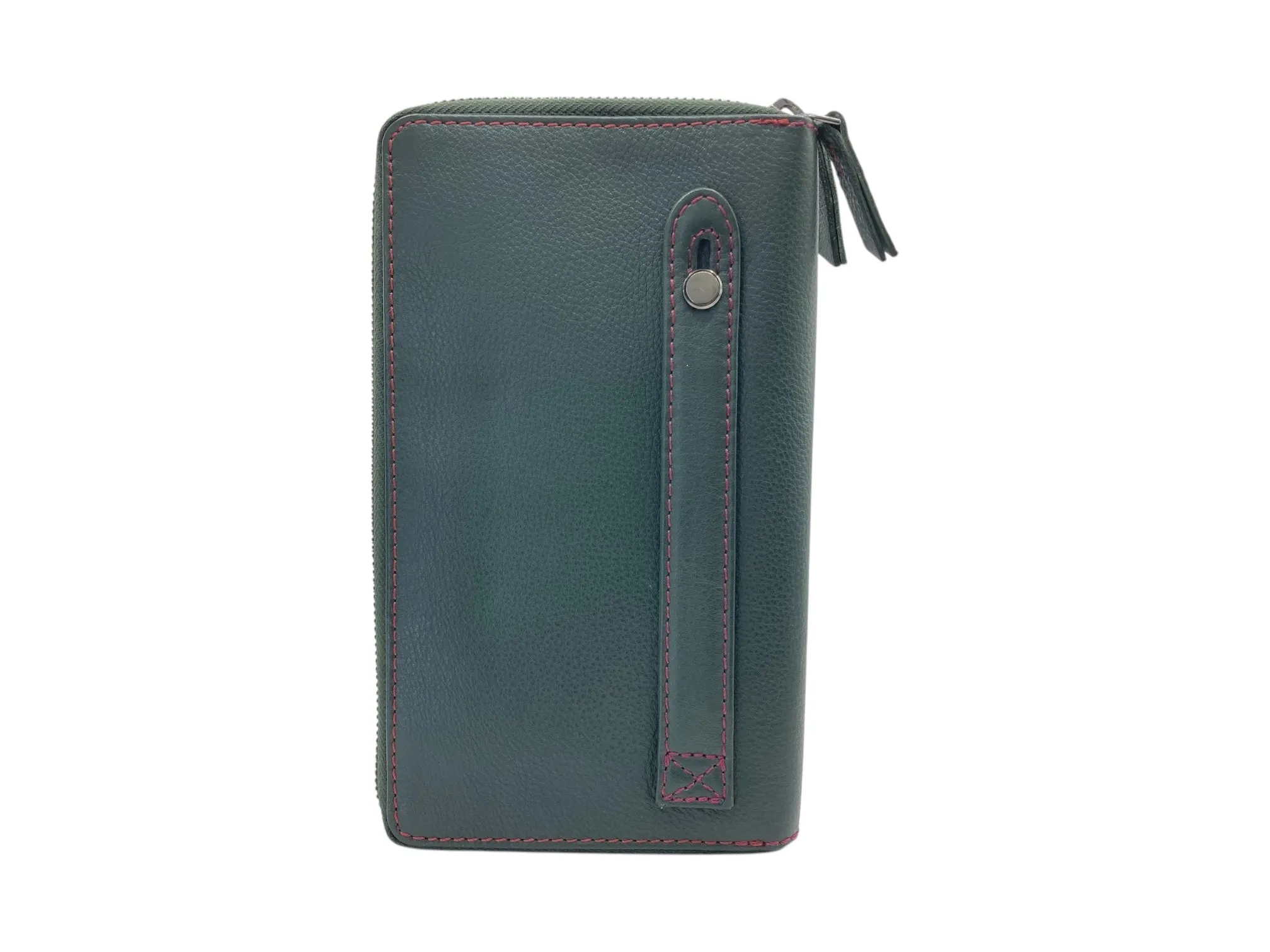 Double  Zip Family Passport  Holder &  Long Card Wallet  RFID Protection # 4645