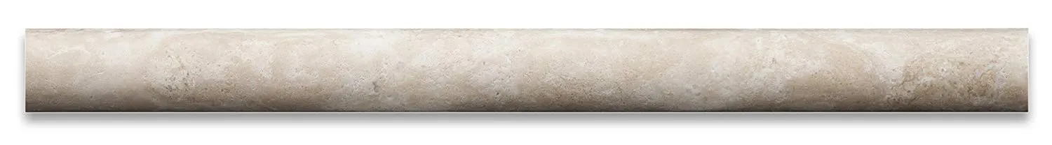 Durango Cream Travertine Honed 1 X 12 Dome Liner Trim - Lot of 50 pcs.