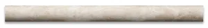 Durango Cream Travertine Honed 1 X 12 Dome Liner Trim - Lot of 50 pcs.