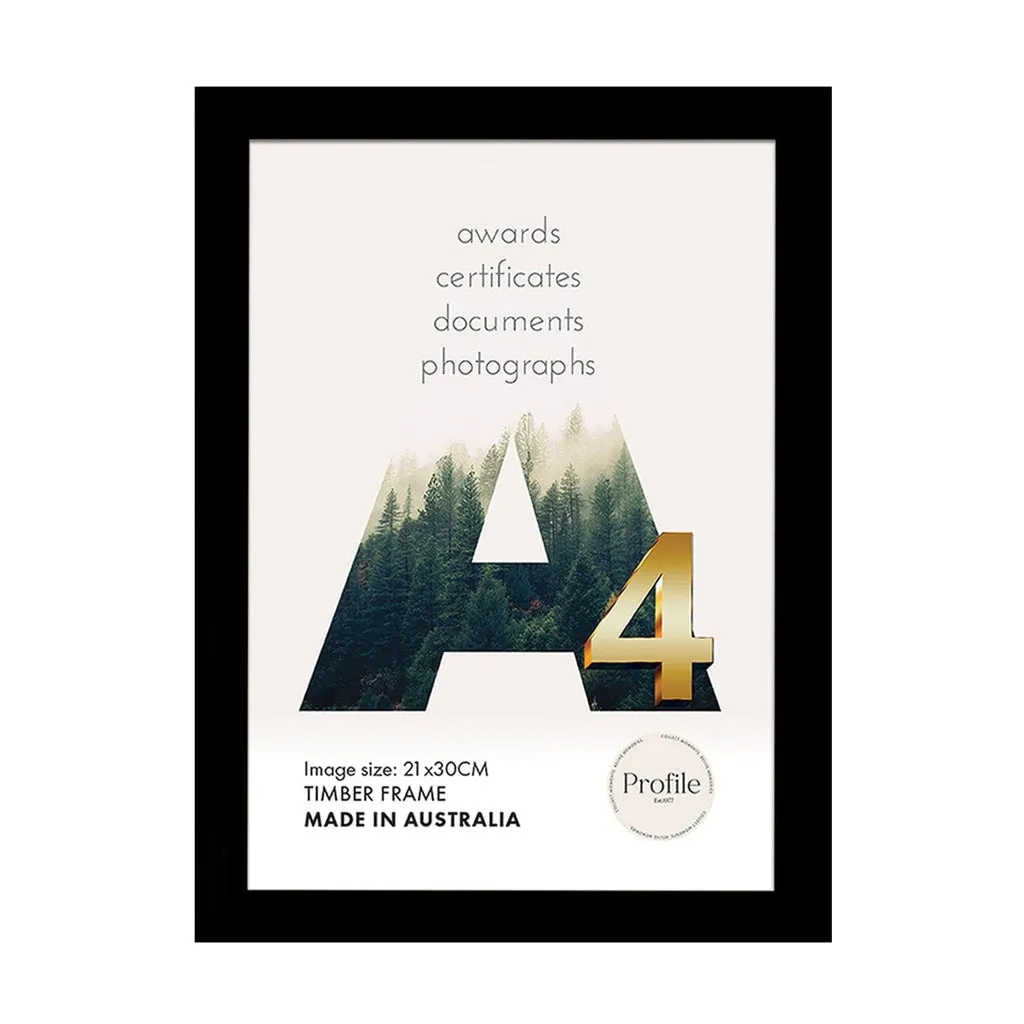 Elegant Black A4 Set of Frames (Bulk Frame Bundle 3 Pack)