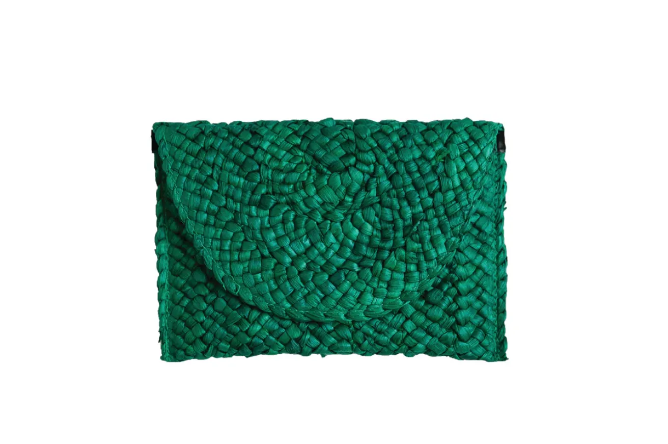 Eliza Rattan Clutch