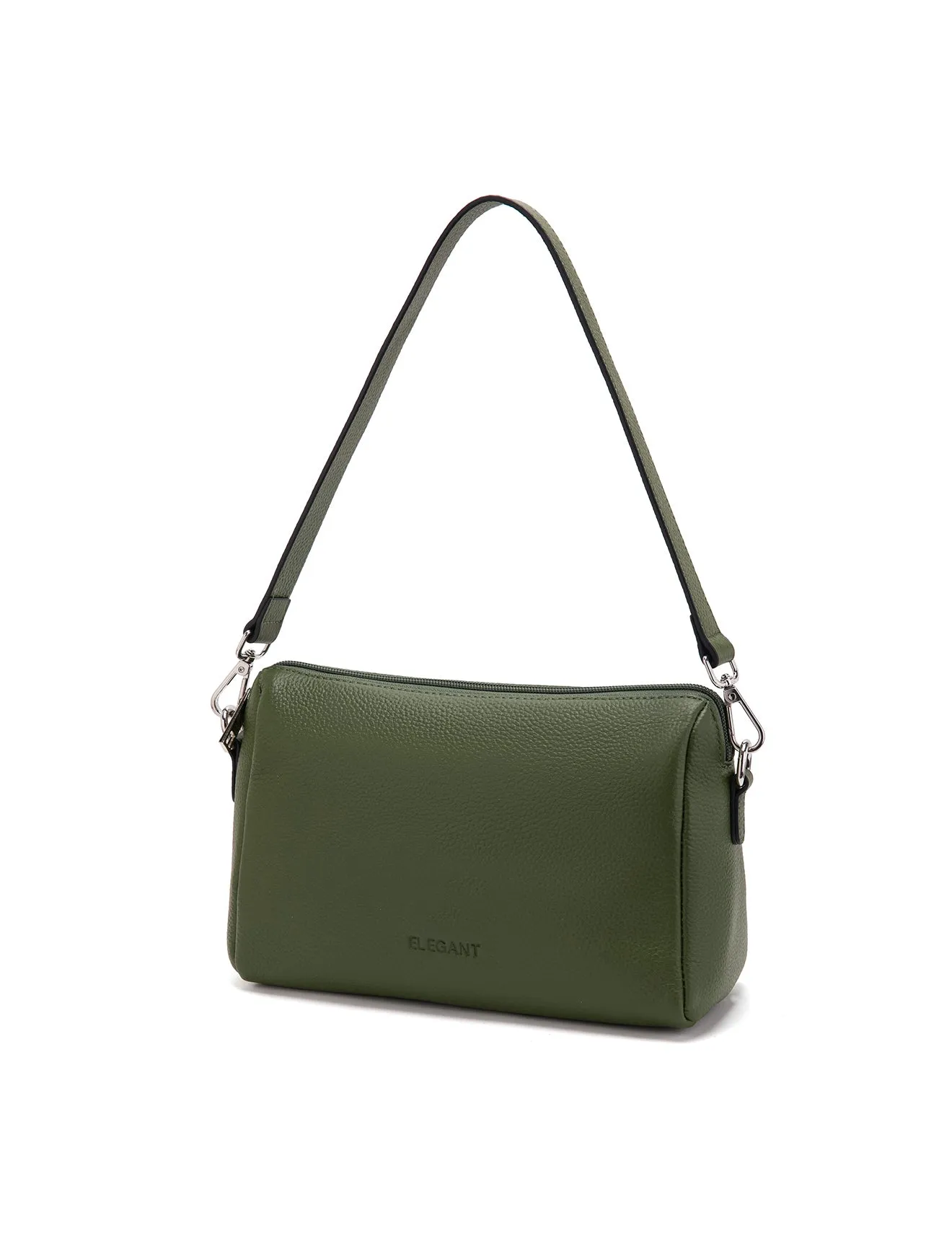 ELLA LEATHER XBODY BAG- E1-0843-OLIVE- NEW IN