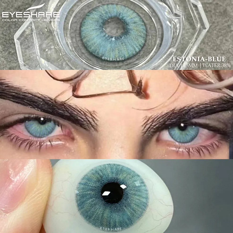 Estonia Blue 14.5mm 1 Pair | 1 Year