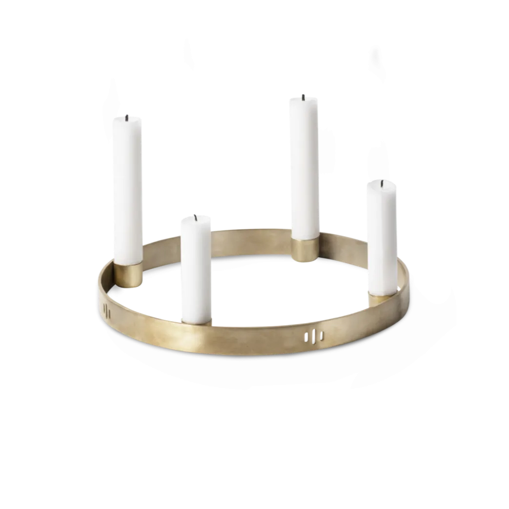 Ferm Living Brass Candle Holder Circle