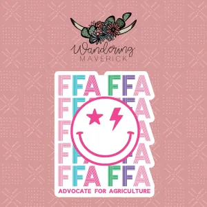 FFA Line Smile Sticker
