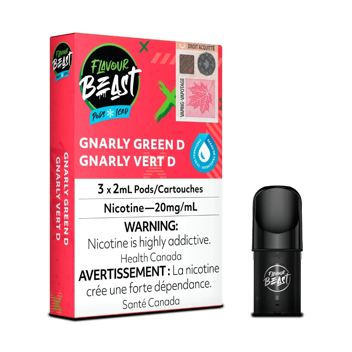 Flavour Beast Pods - Gnarly Green D