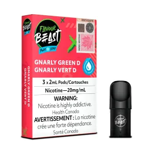 Flavour Beast Pods - Gnarly Green D
