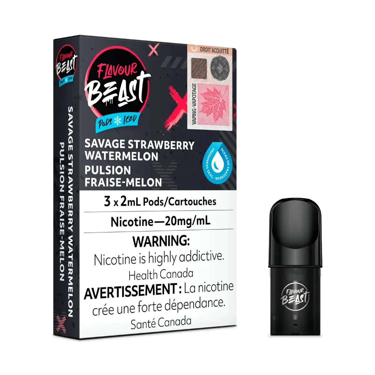 Flavour Beast Pods - Savage Strawberry Watermelon