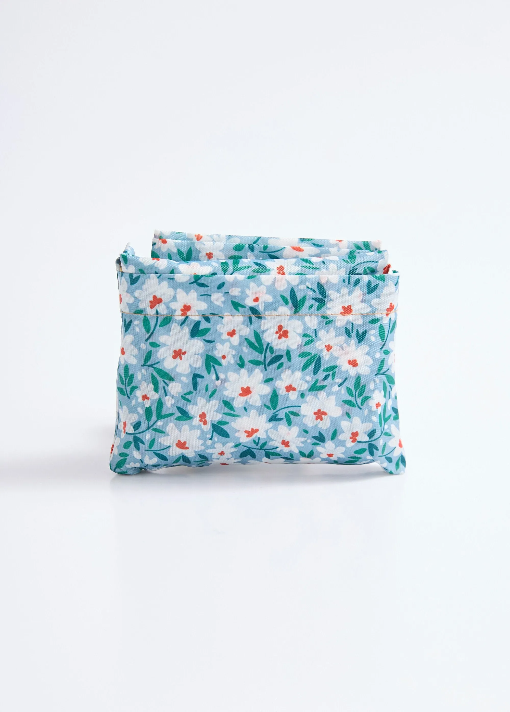 Foldable shopping bag, meadow pattern