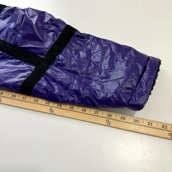 Free People Movement Vagabond Fleece Bomber Quilted Lined Jacket Purple XS NWT