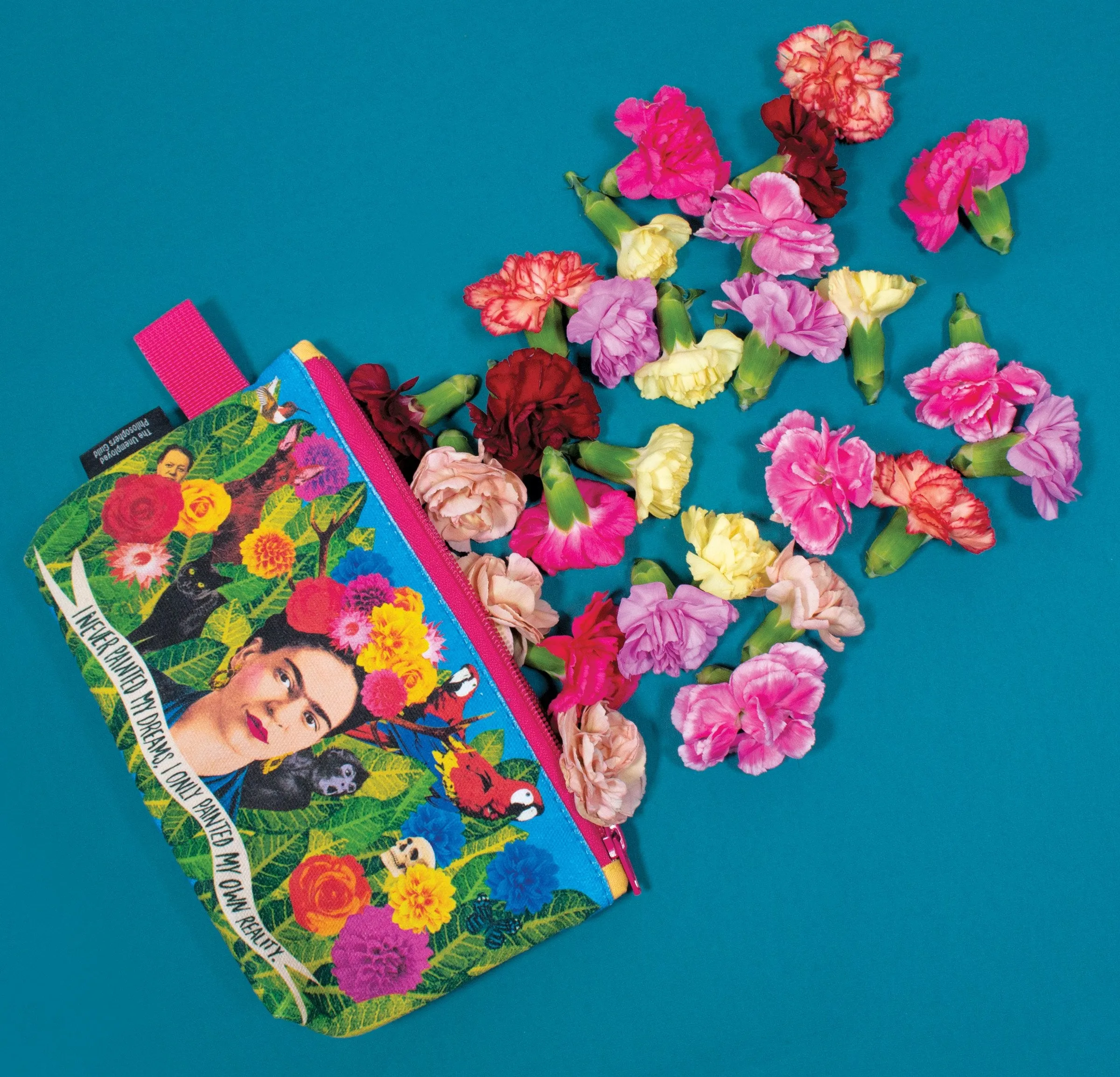 Frida Kahlo Zipped Pouch Bag