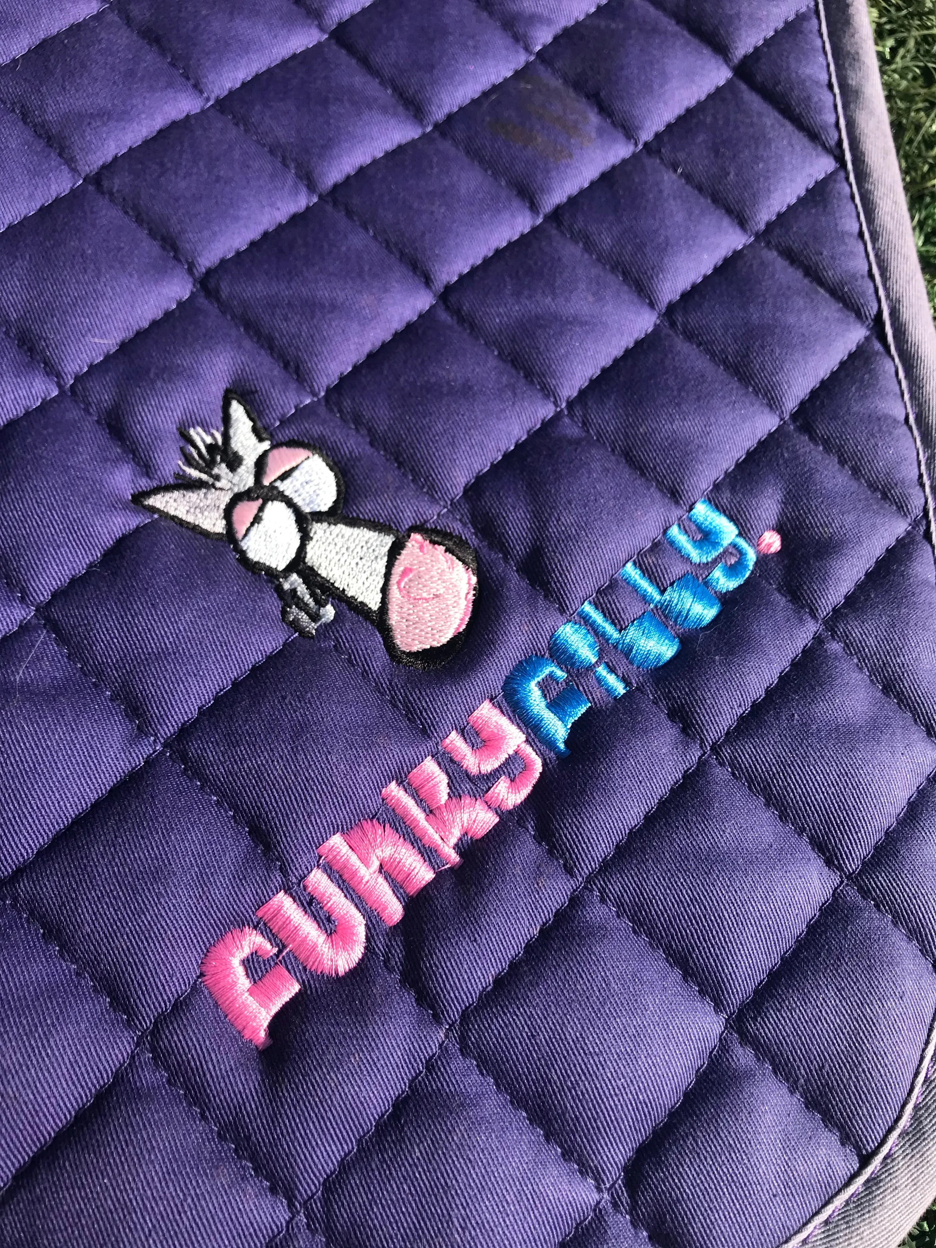 funky filly purple numnah pony size FREE POSTAGE