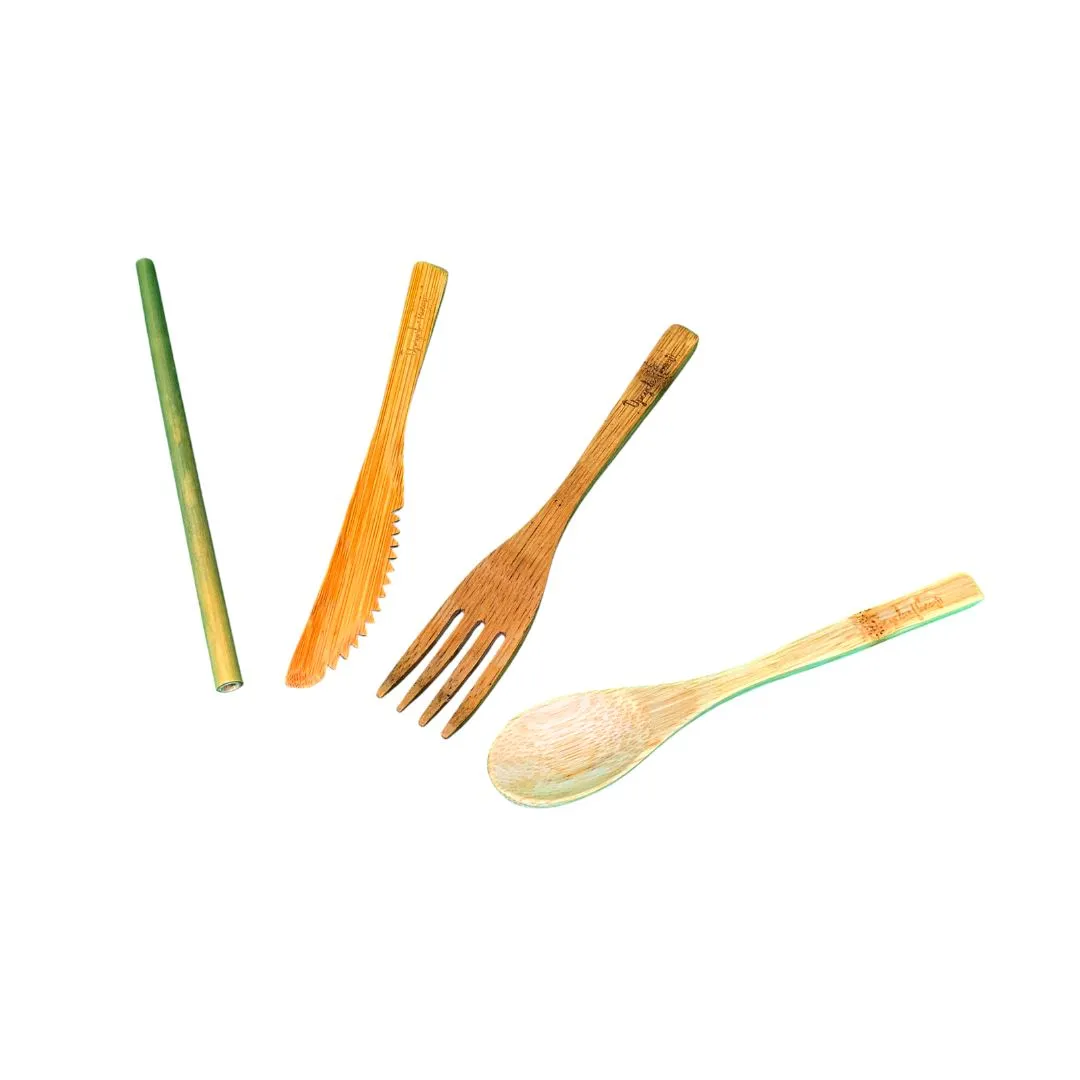 Fused Plastic "Bring-Your-Own" Slide Pouch and Cutlery Sets