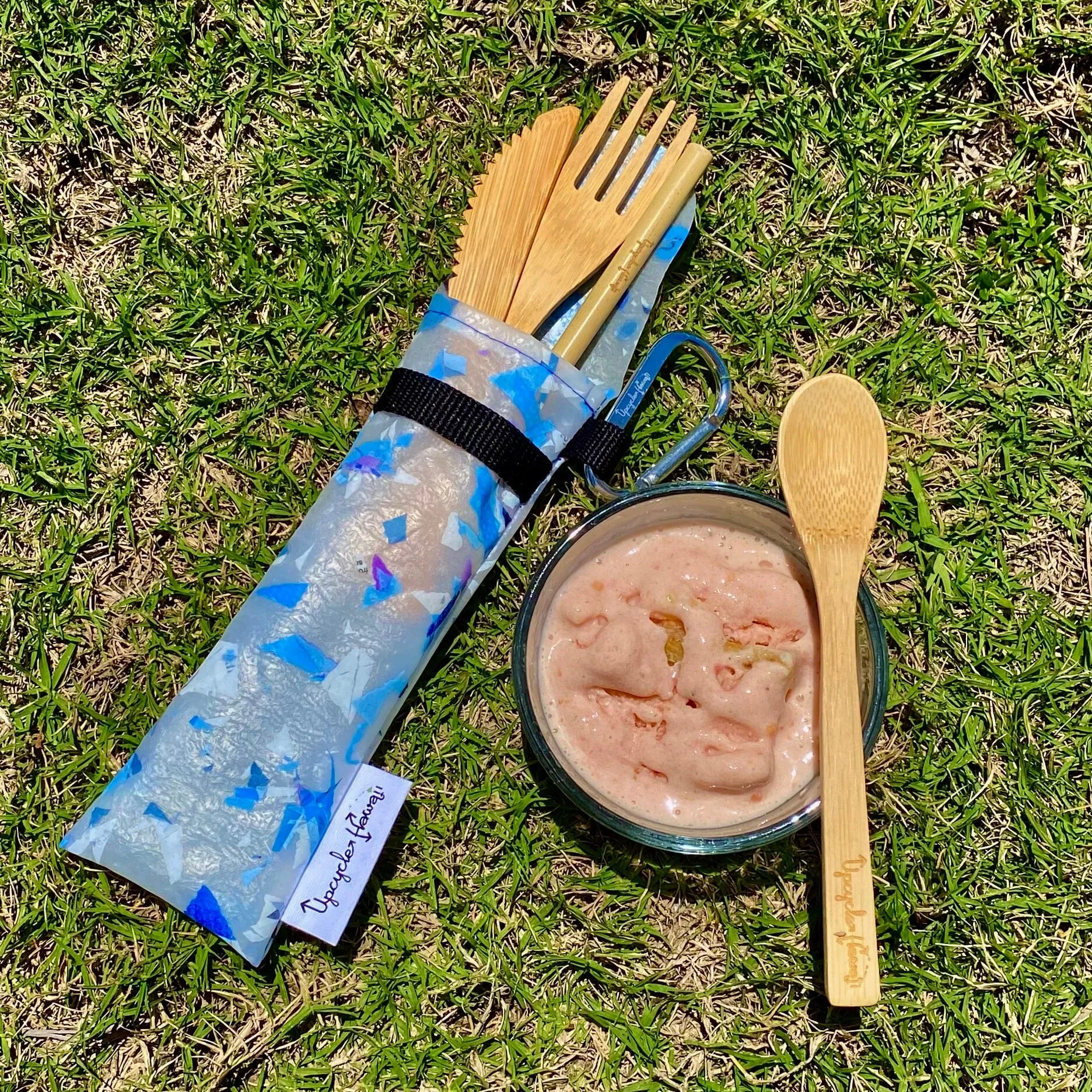Fused Plastic "Bring-Your-Own" Slide Pouch and Cutlery Sets