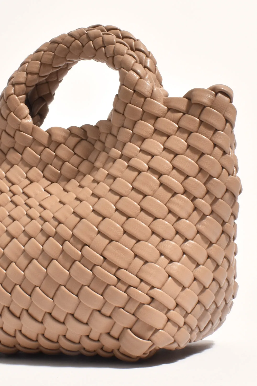 GABI WOVEN MINI BAG & POUCH (Mocha)