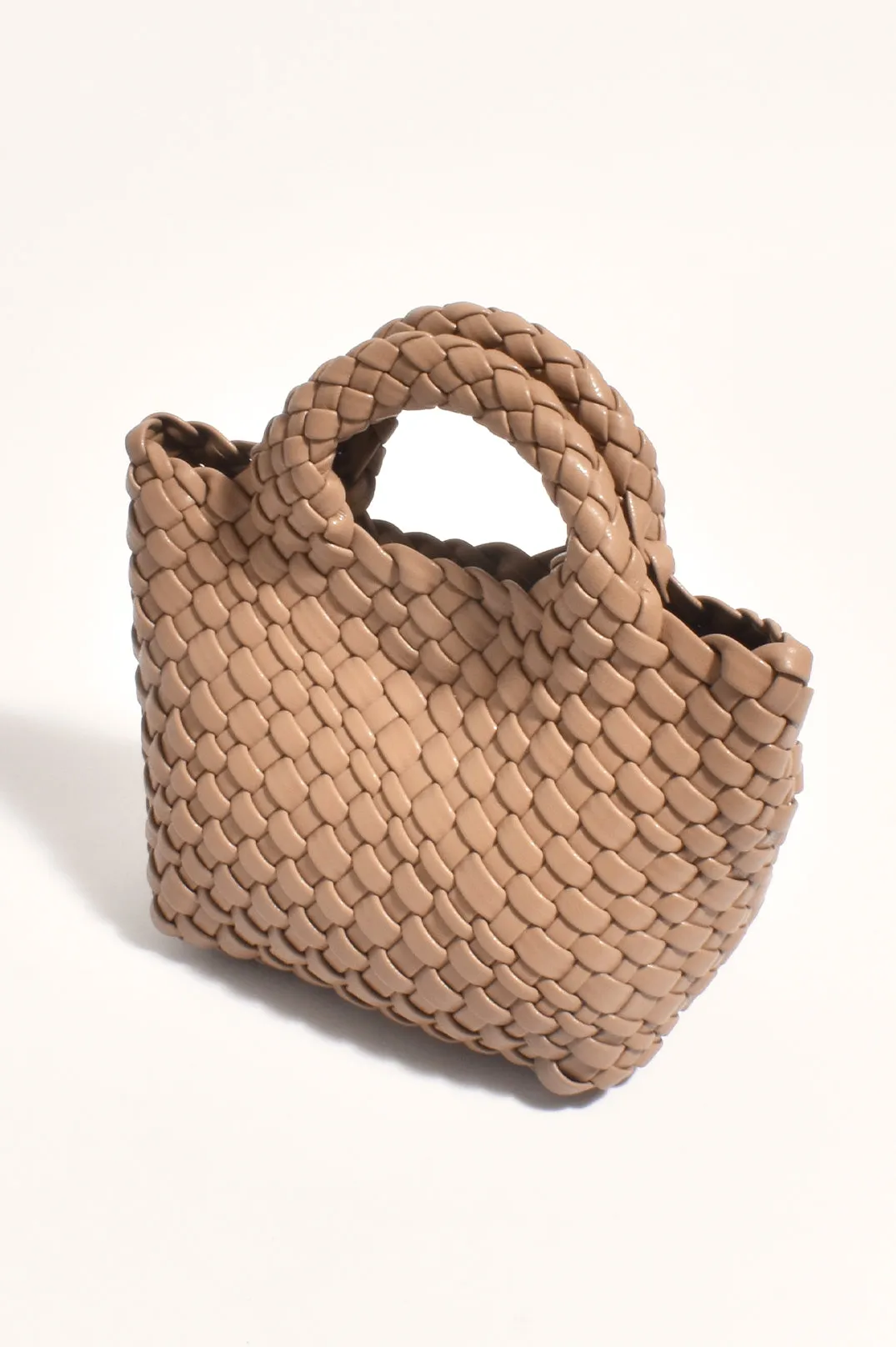 GABI WOVEN MINI BAG & POUCH (Mocha)