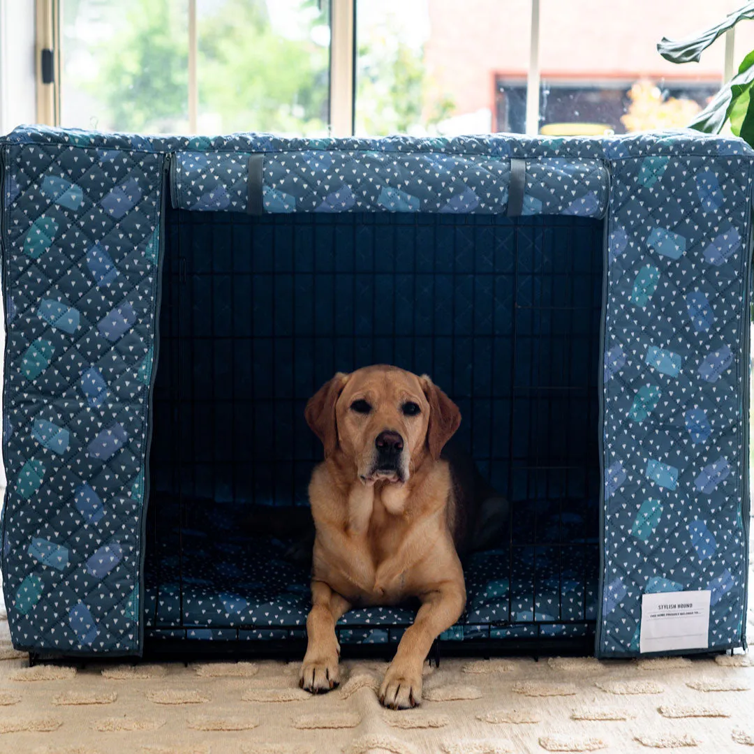 Geo Quilted Crate Cover