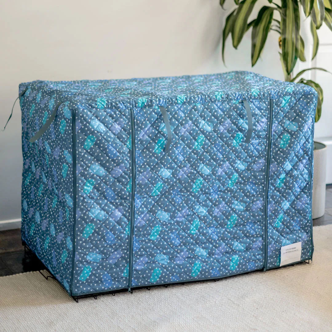 Geo Quilted Crate Cover