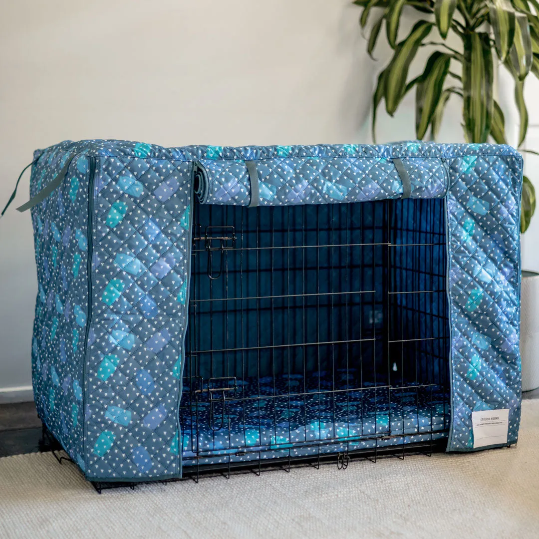 Geo Quilted Crate Cover