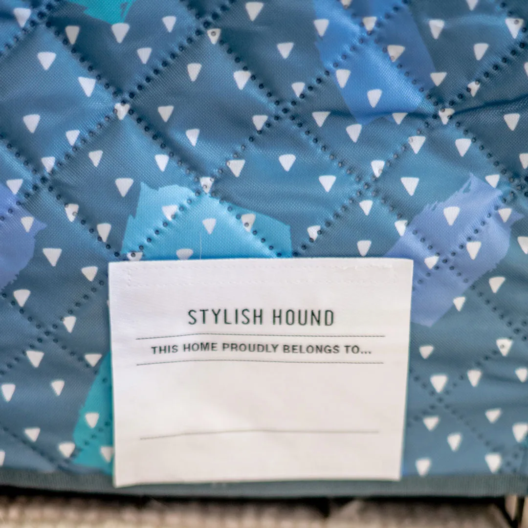 Geo Quilted Crate Cover