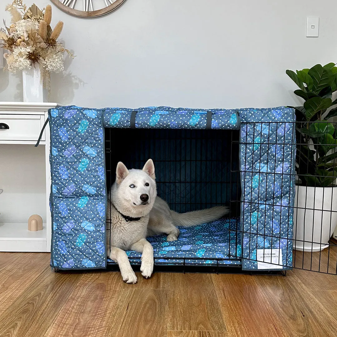 Geo Quilted Crate Cover
