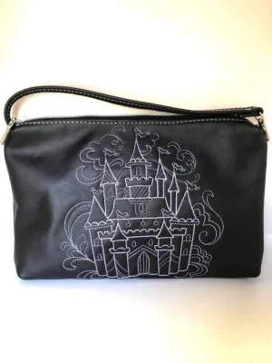 Gertrude Grab & Go Embroidered leather pouch - Custom Order