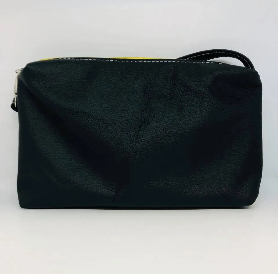 Gertrude Grab & Go Embroidered leather pouch - Custom Order