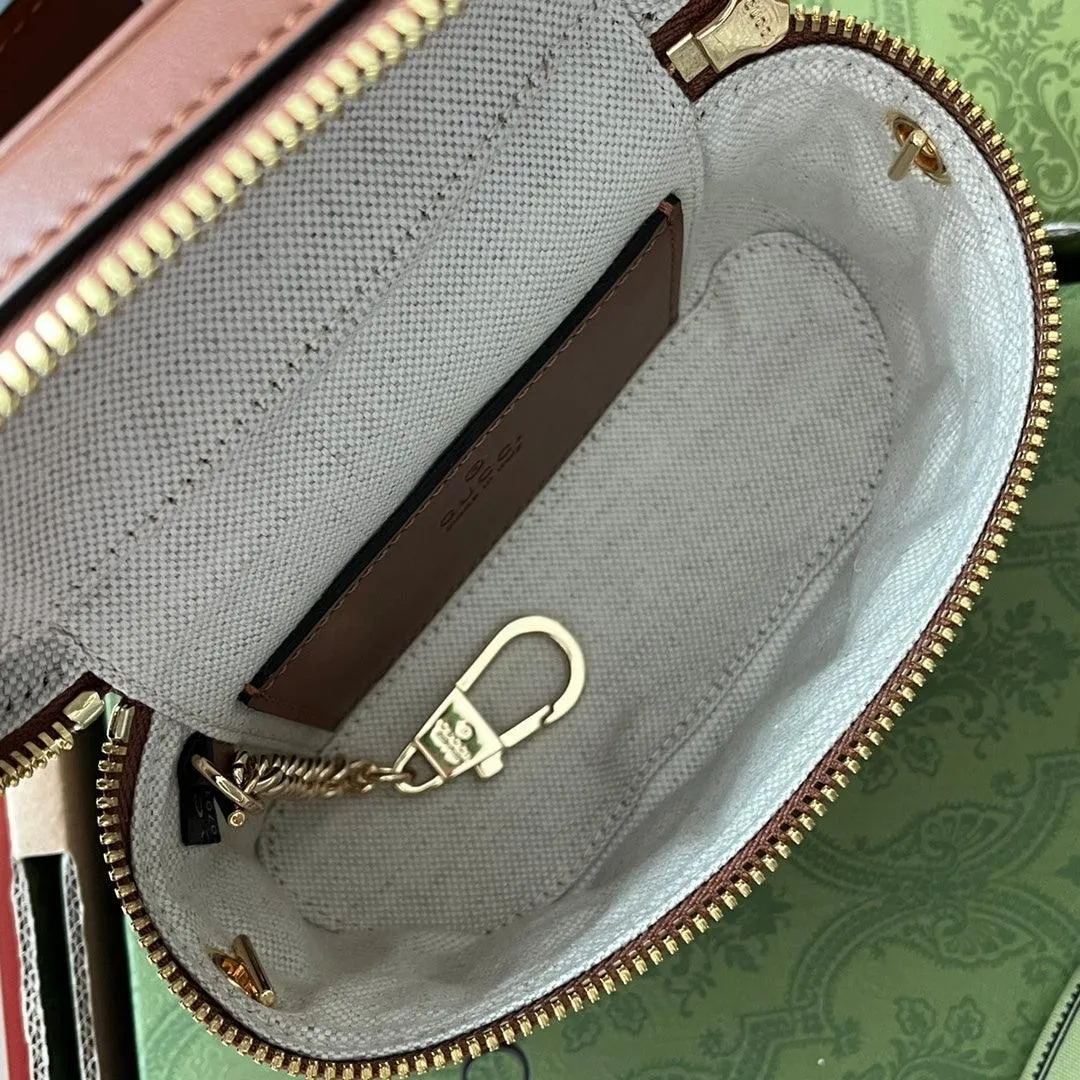 gg Quilted gg Mini Handbag Brown For Women, Women&#8217;s Bags 6.3in/16cm gg 723770 UM8IG 2546