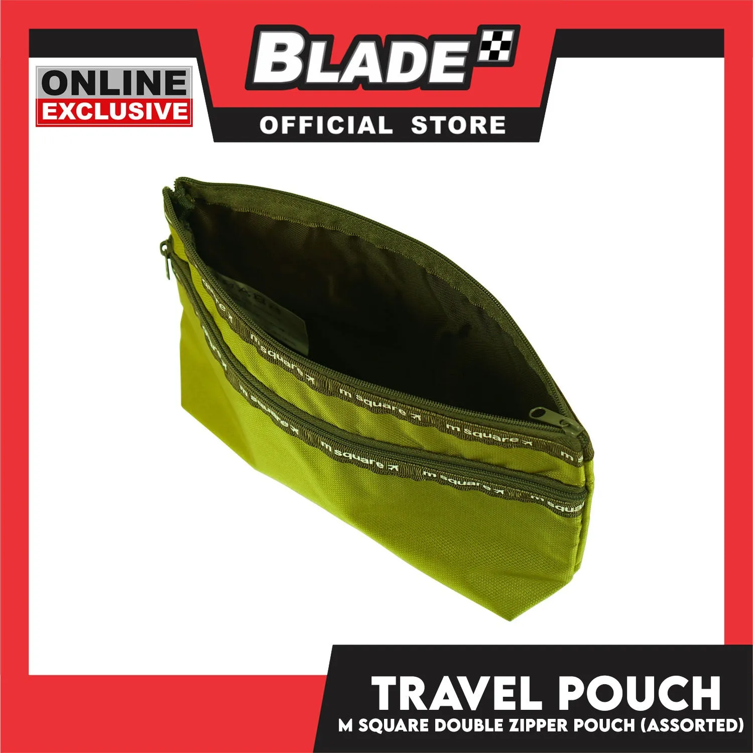 Gifts Msquare Travel Pouch 20 x 6 x 15cm (Assorted Color and Designs)