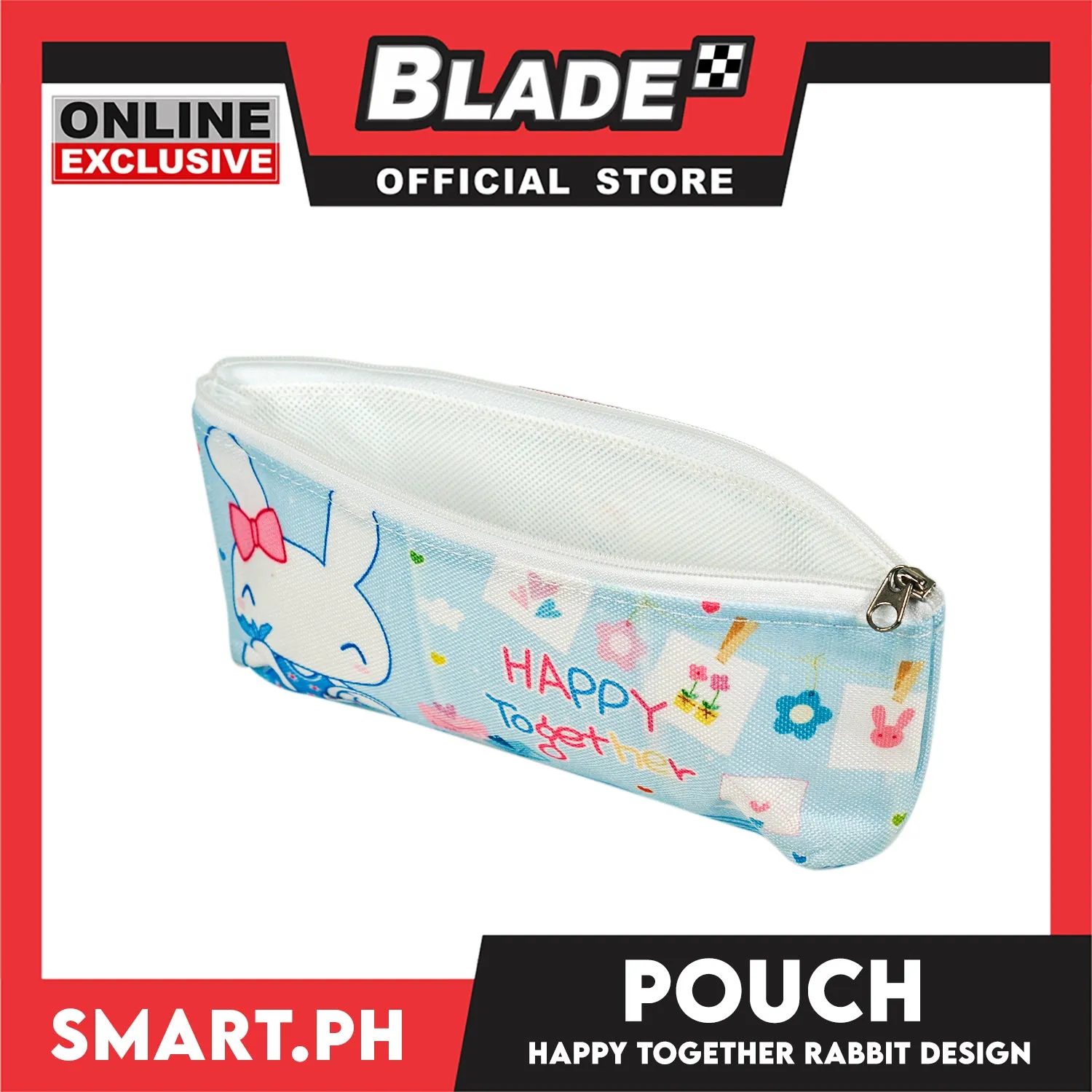 Gifts Pencil Pouch Happy Together Happy Together With Rabbit Design POP044