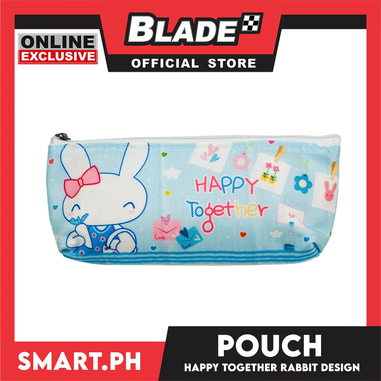 Gifts Pencil Pouch Happy Together Happy Together With Rabbit Design POP044