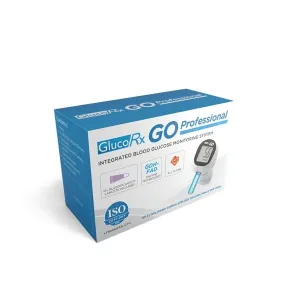 GlucoRx Go Blood Glucose Meter with 50 Free Test Strips