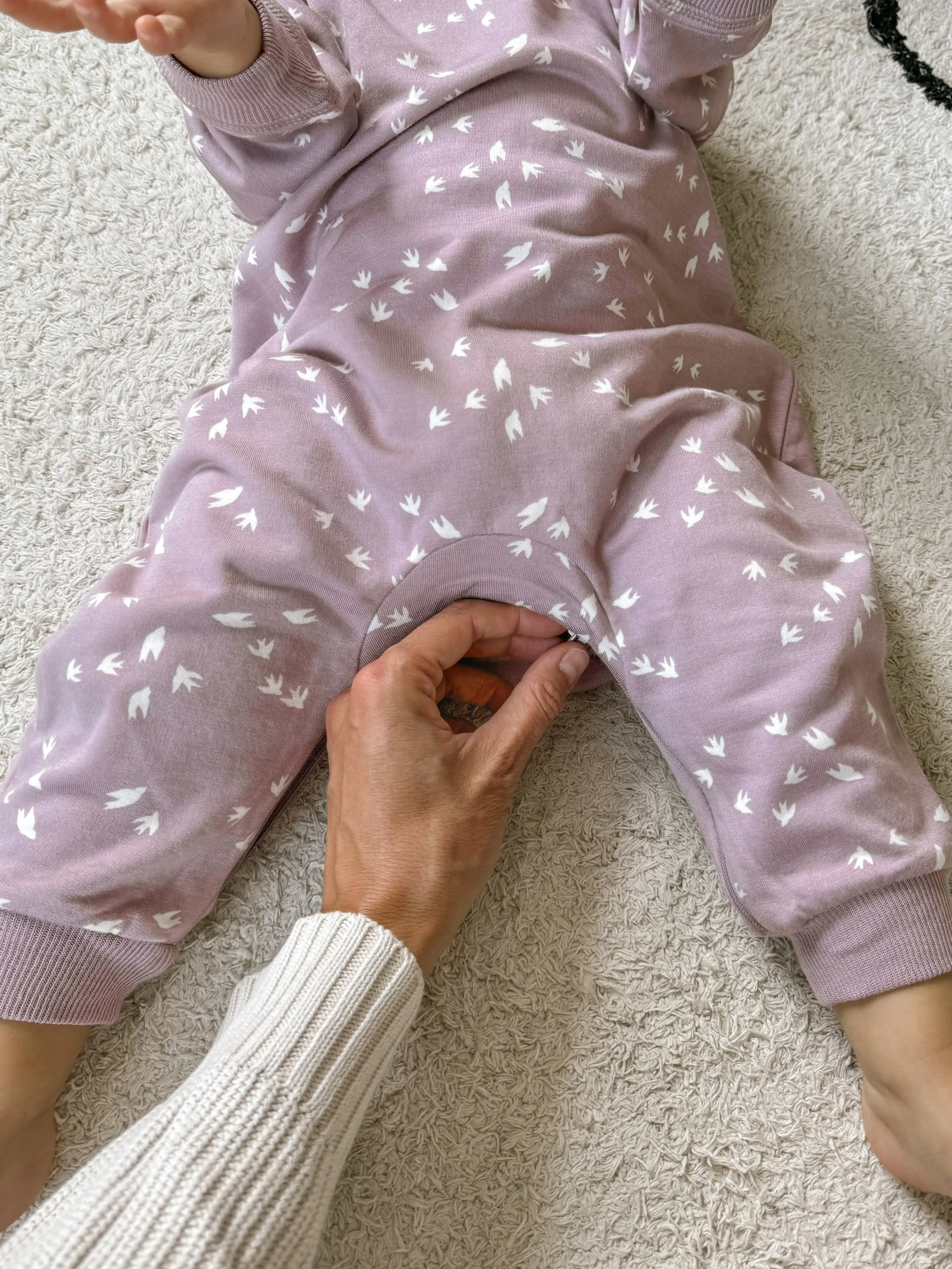 günamüna Fleece Jumpsuit Birdie (Min. of 2, multiples of 2)
