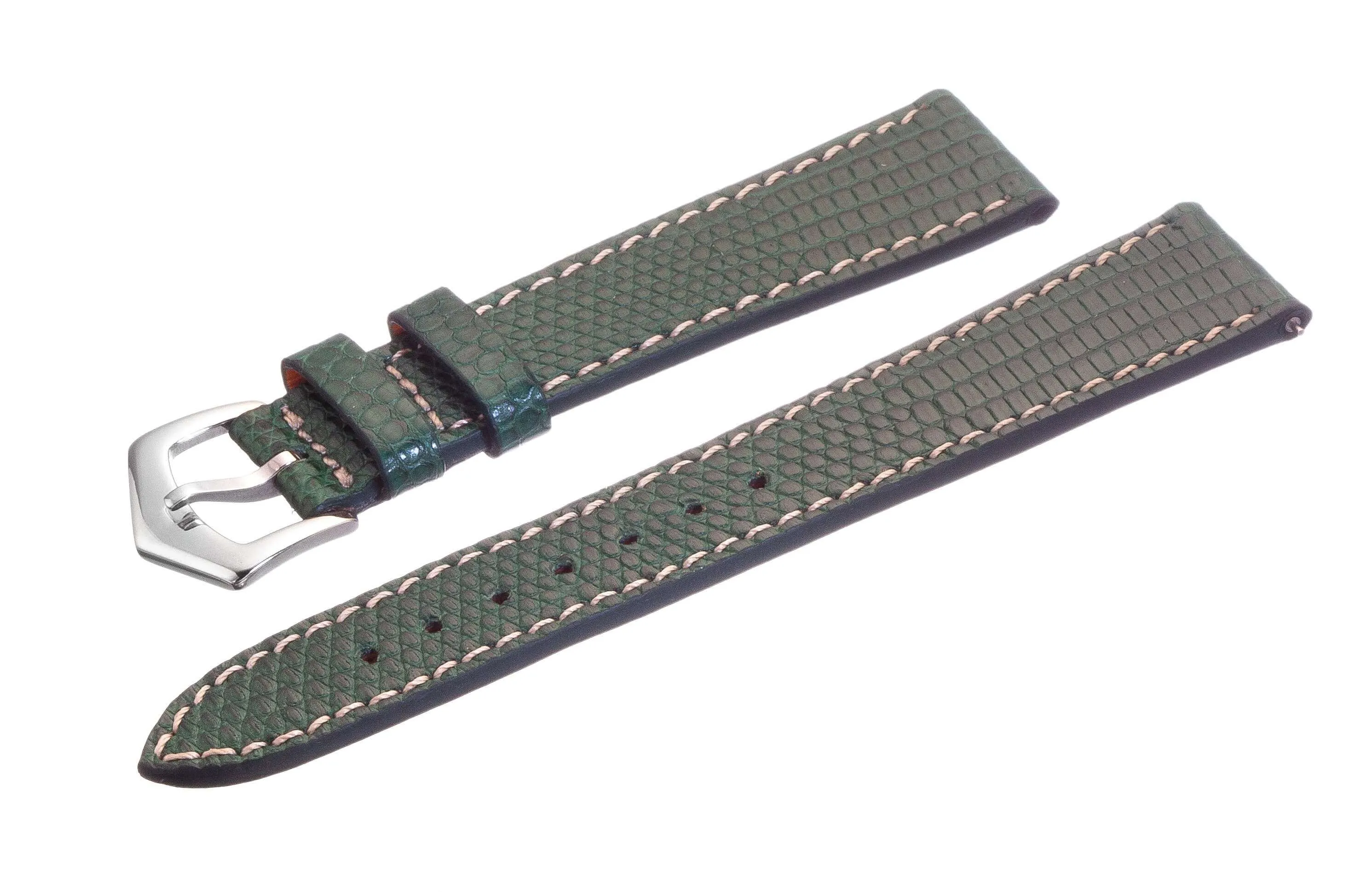 Green Lizard Apple Watch Leather Band  | Watch Bands