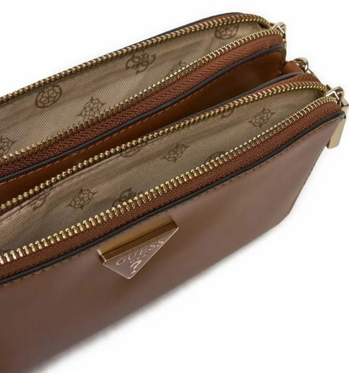 Guess Daryna Status Crossbody Bag In Cognac For Women