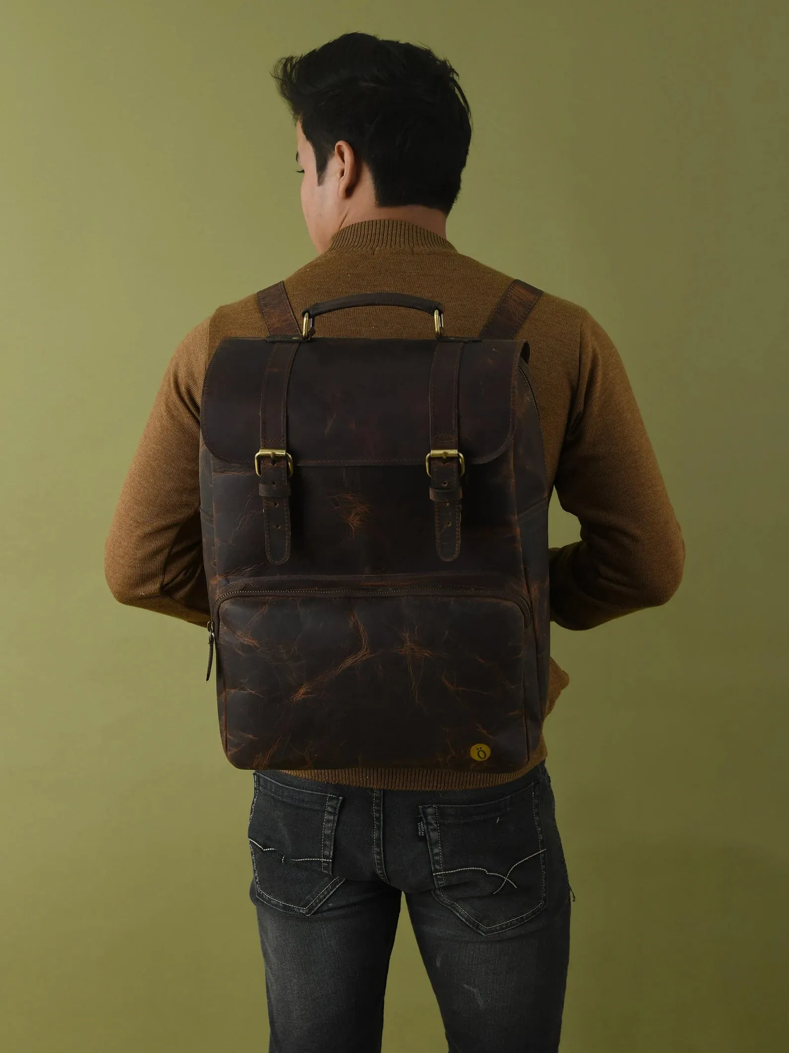 Handcrafted Leather Backpack for Men & Women