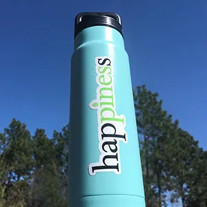 Hap[pines]s Vinyl Sticker -  5”x 1.5”