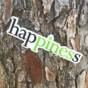Hap[pines]s Vinyl Sticker -  5”x 1.5”