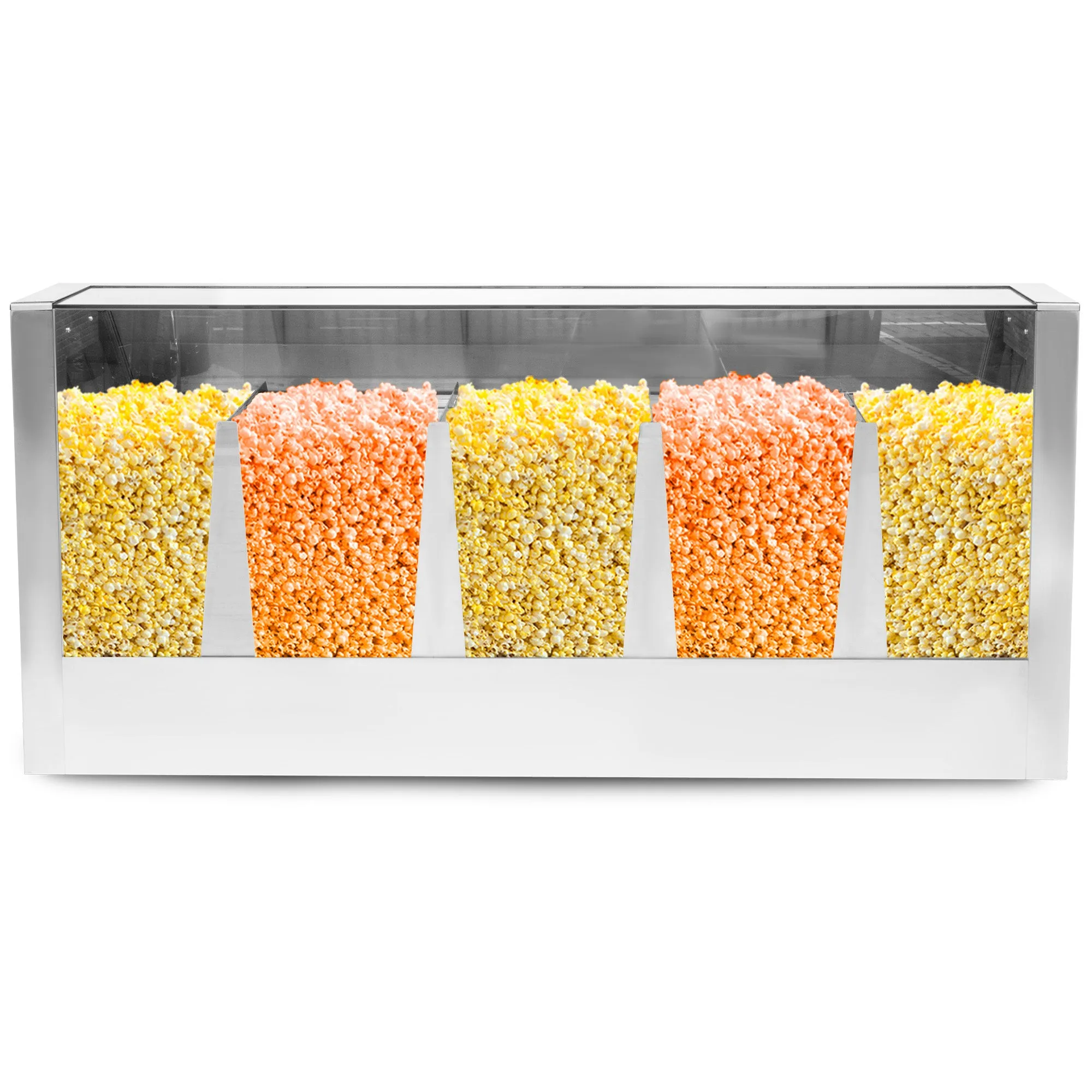 HAXRO Counter Display Popcorn Warmer 150cm Automatic - 5 Compartments