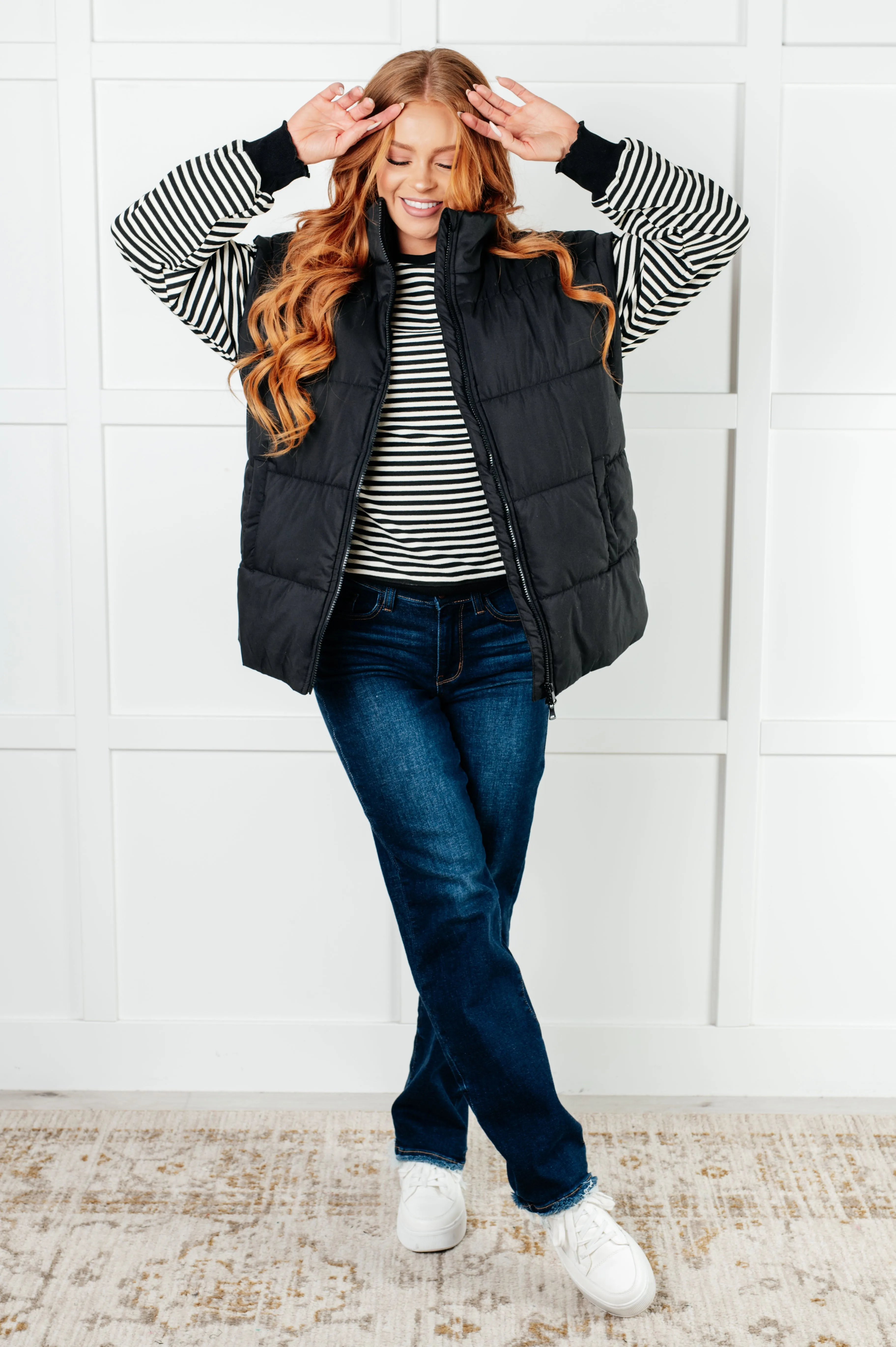 Hazel Blues® |  Stadium Seating Puffer Vest