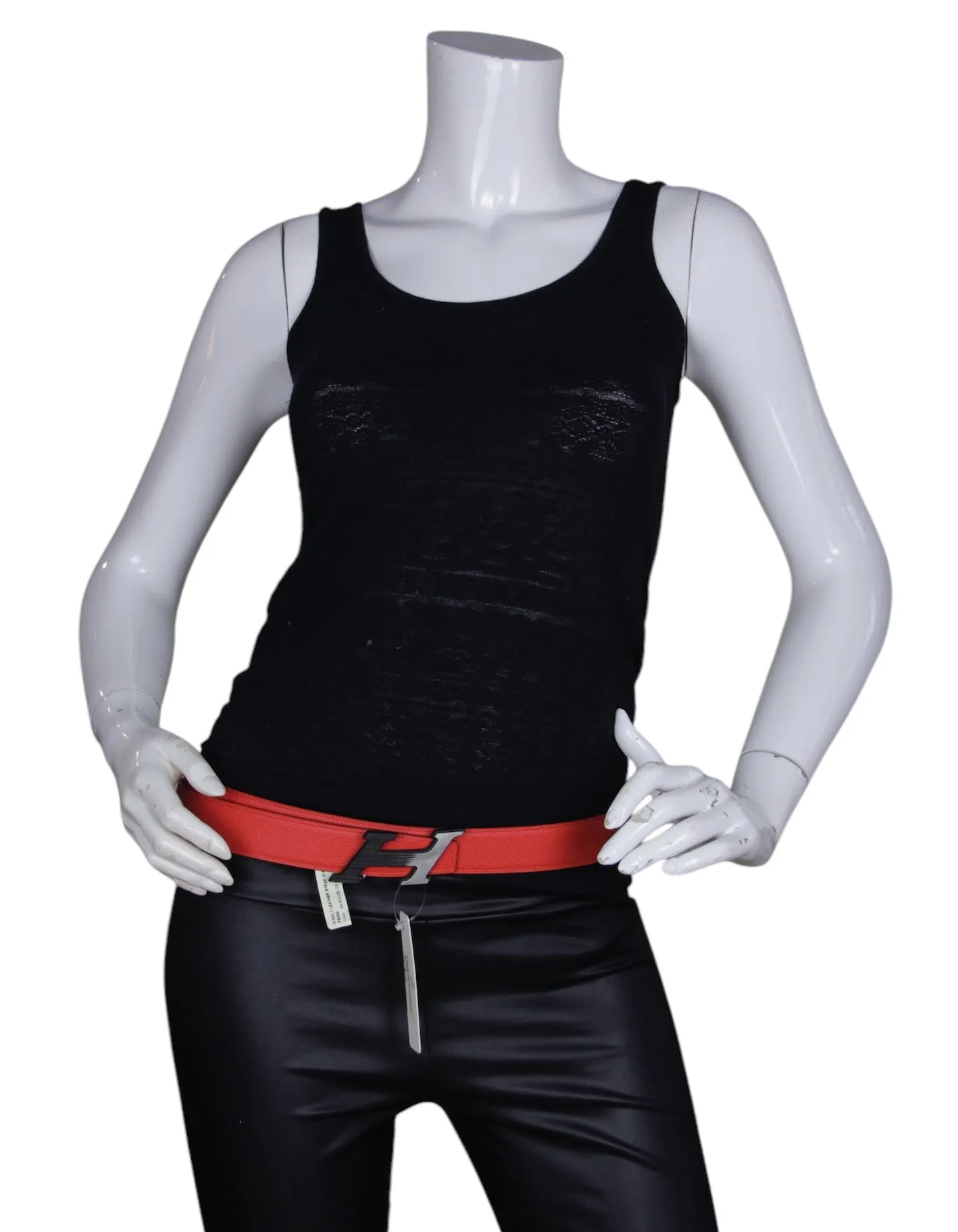 Hermes NWT Red/ Blue Epsom 32mm H Speed Belt sz 105