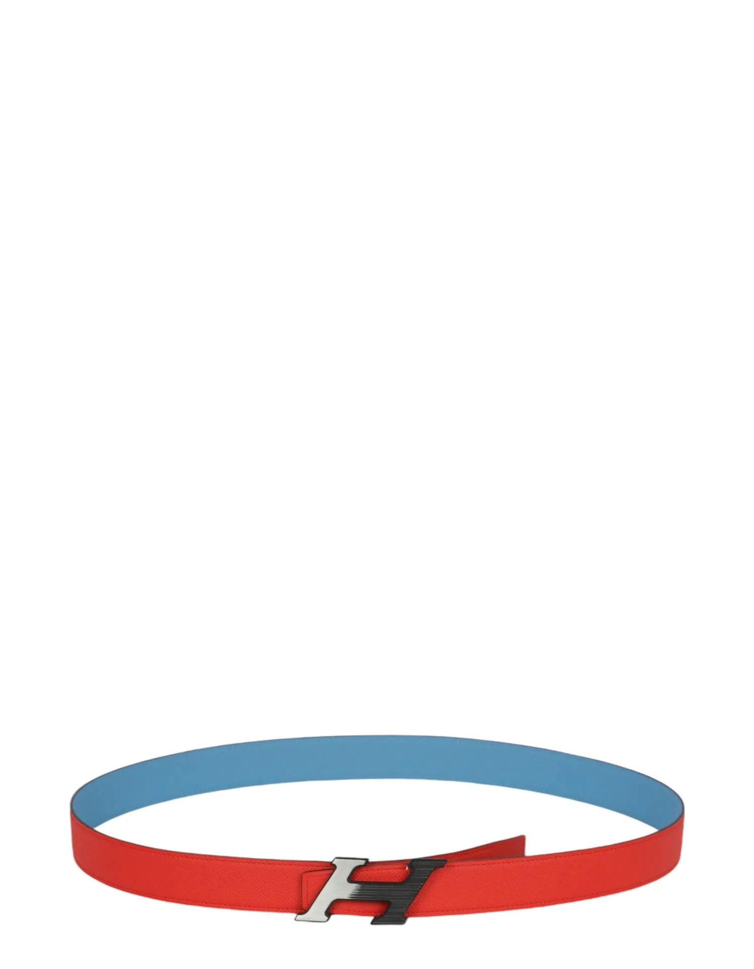 Hermes NWT Red/ Blue Epsom 32mm H Speed Belt sz 105