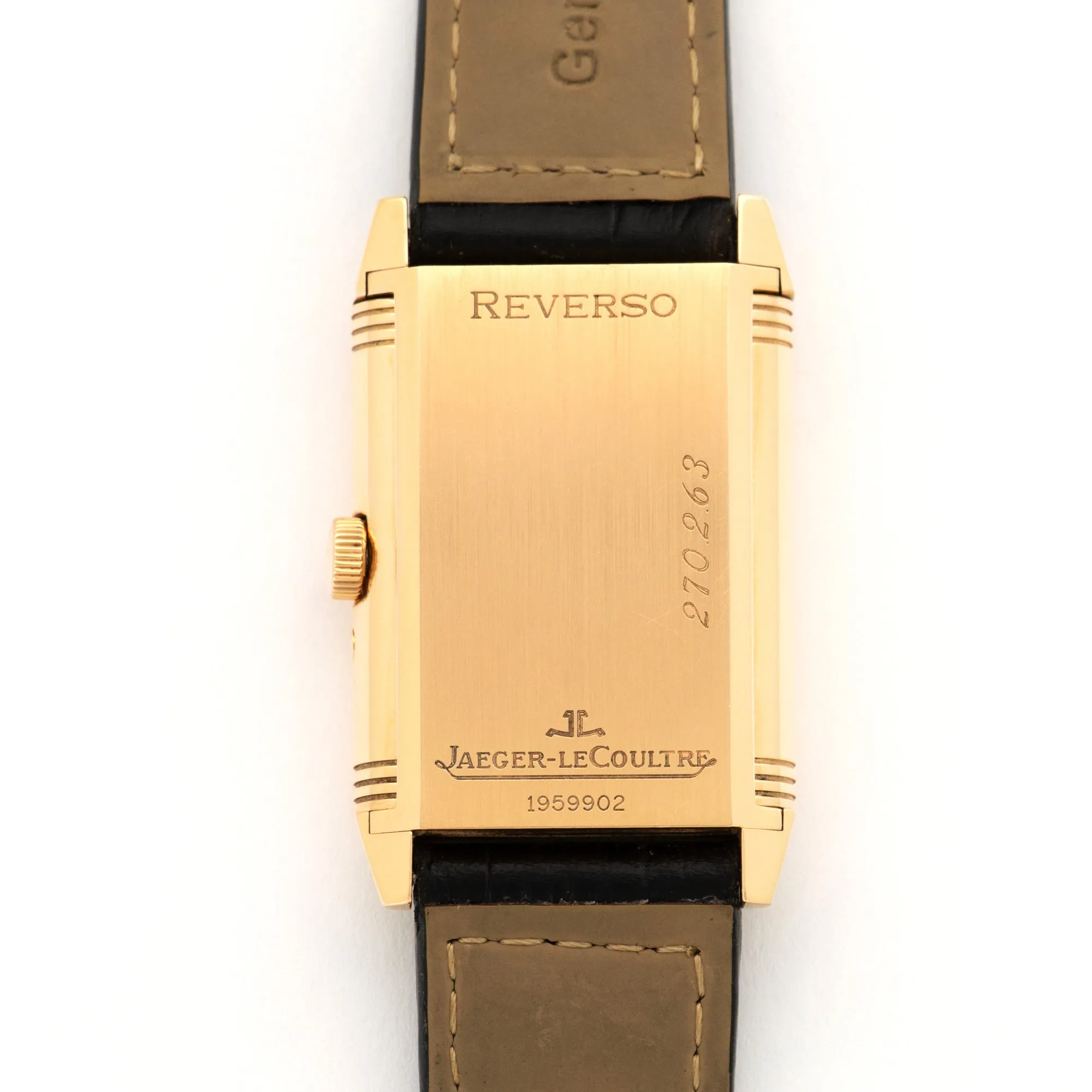 Jaeger Lecoultre Rose Gold Reverso Moonphase Reserve De Marche Watch