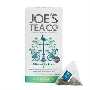 Joes Tea Company | Minted-Up Fruit - 15 biodegradable pyramid bags | 15bag