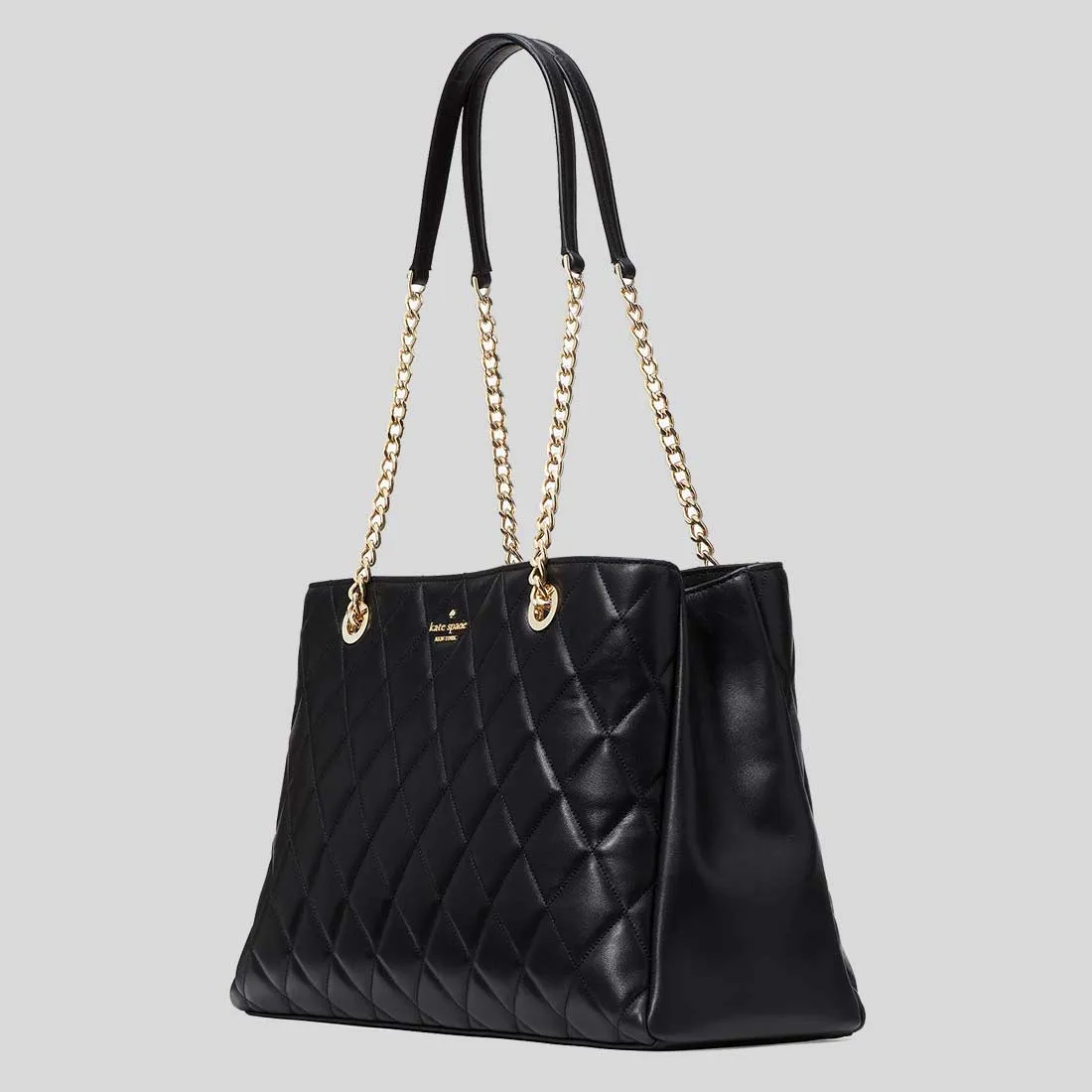KATE SPADE Carey Quilted Tote Black RB-KH229