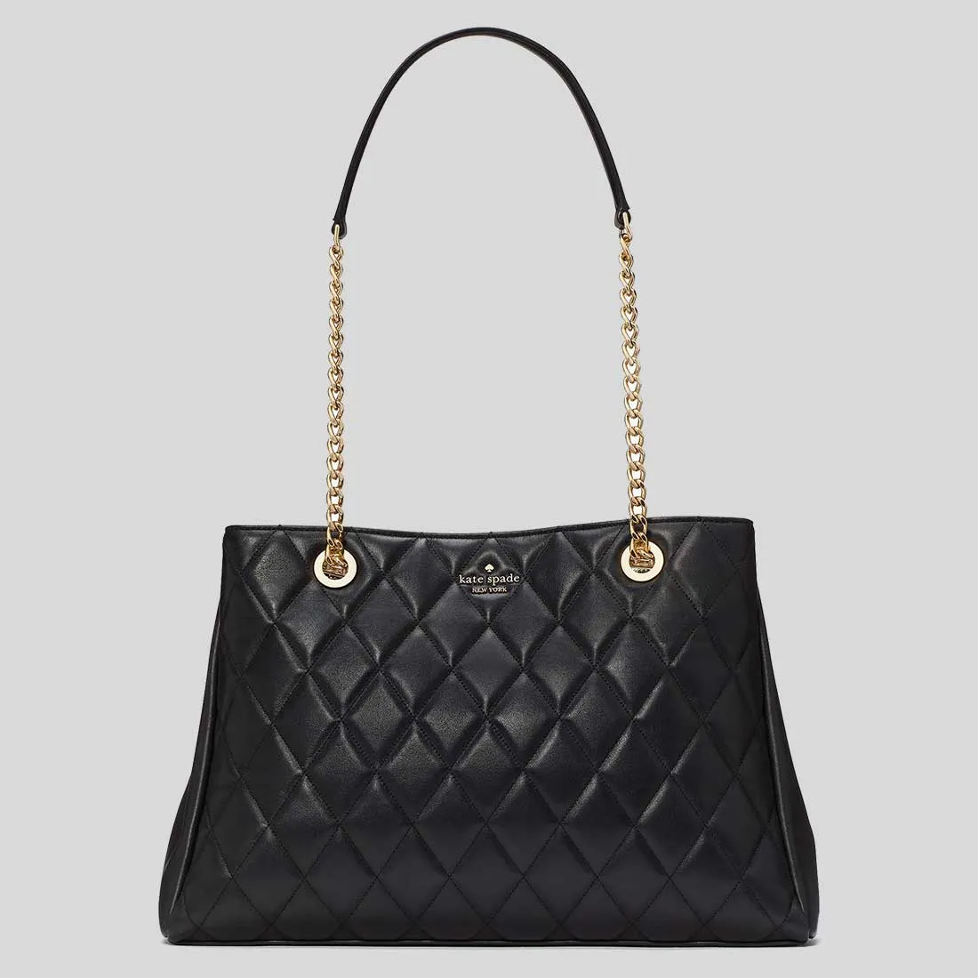 KATE SPADE Carey Quilted Tote Black RB-KH229