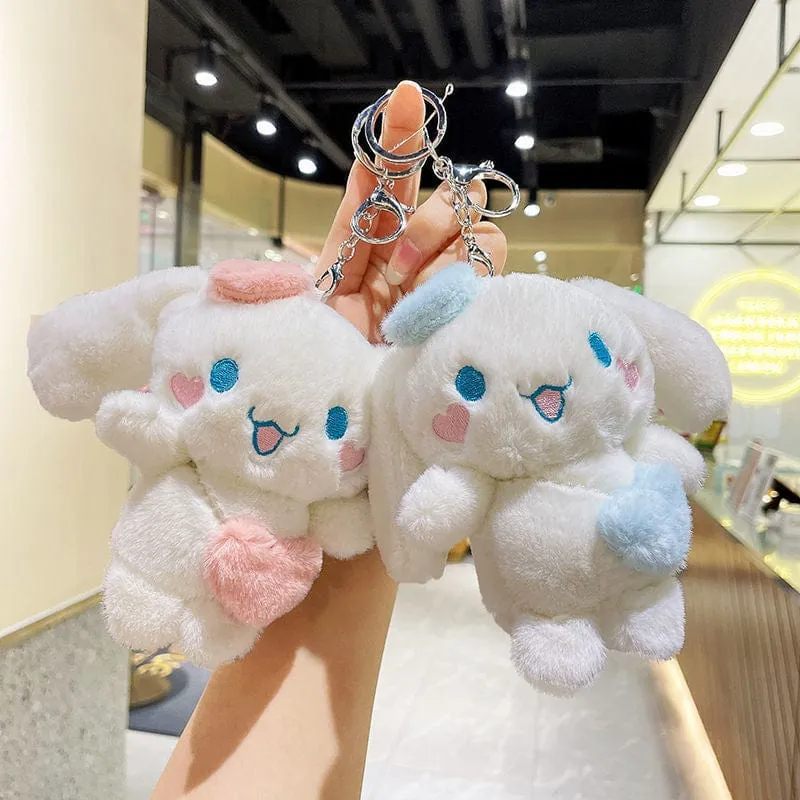 Kawaii Magnetic Go-shopping Cinnamoroll Matching Keychain