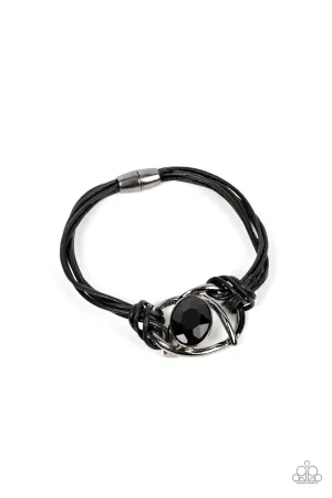 Keep Your Distance - Black Bracelet